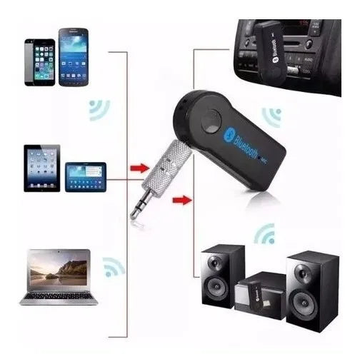 Adaptador Receptor Bluetooth Auxiliar P2 3.5mm Carro